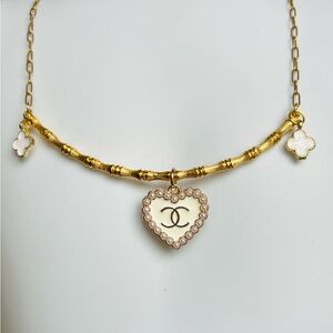 Gold Heart Pendant Necklace